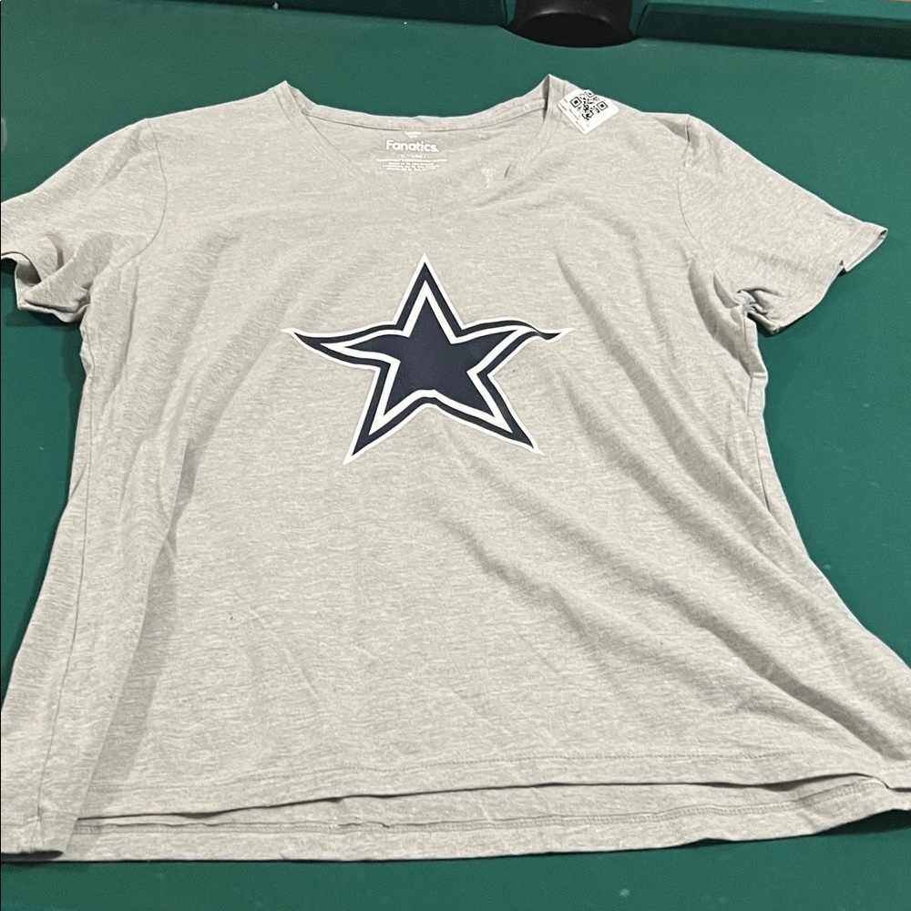 Fanatics Gray Dallas Cowboys Star Short Sleeve Tee